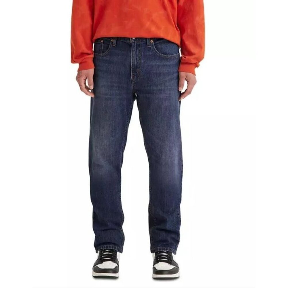 Levis 559 Relaxed Straight Jeans Mens 33x34 Blue Denim Stretch‎ Minimalist